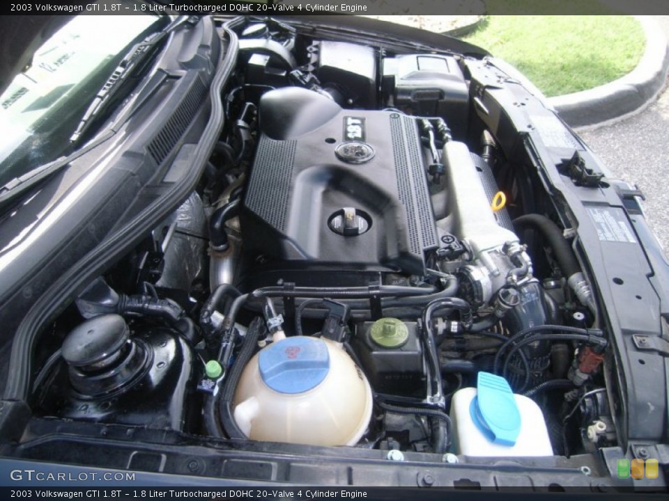 1.8 Liter Turbocharged DOHC 20-Valve 4 Cylinder Engine for the 2003 Volkswagen GTI #51695197