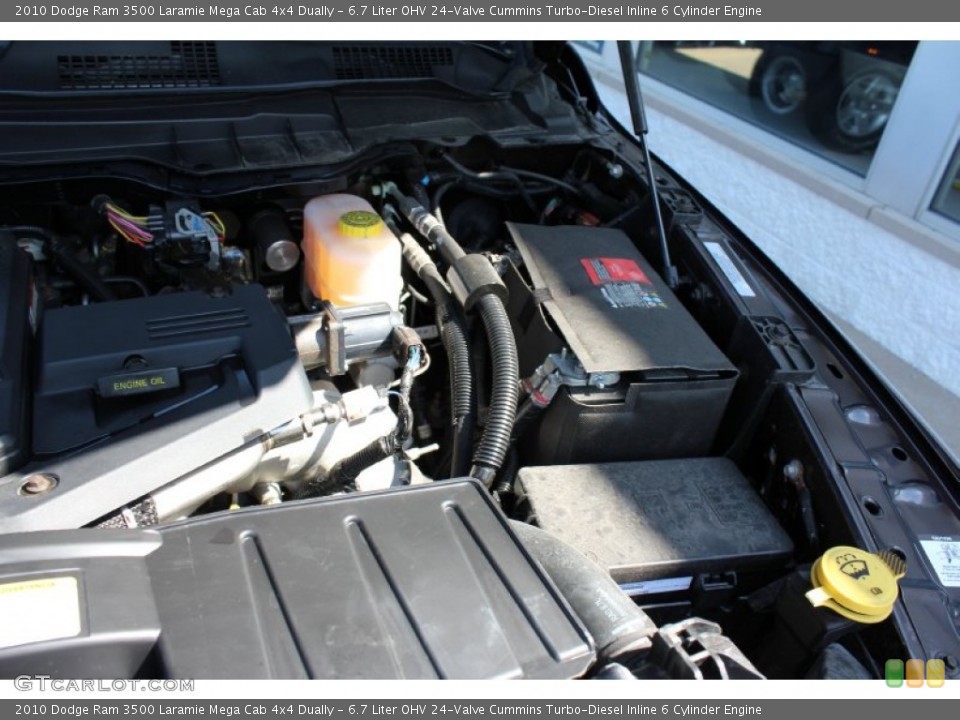 6.7 Liter OHV 24-Valve Cummins Turbo-Diesel Inline 6 Cylinder Engine for the 2010 Dodge Ram 3500 #51700825