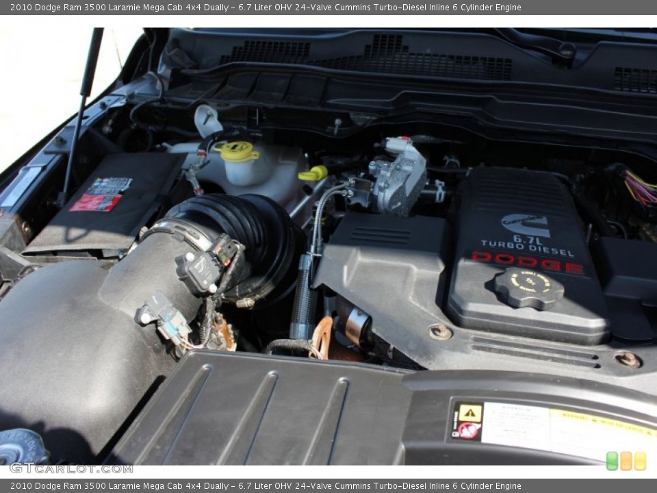 6.7 Liter OHV 24-Valve Cummins Turbo-Diesel Inline 6 Cylinder Engine for the 2010 Dodge Ram 3500 #51700846