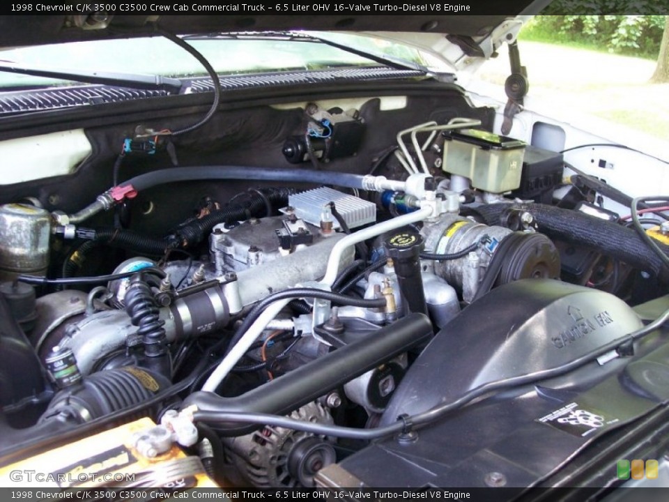 6.5 Liter OHV 16-Valve Turbo-Diesel V8 1998 Chevrolet C/K 3500 Engine