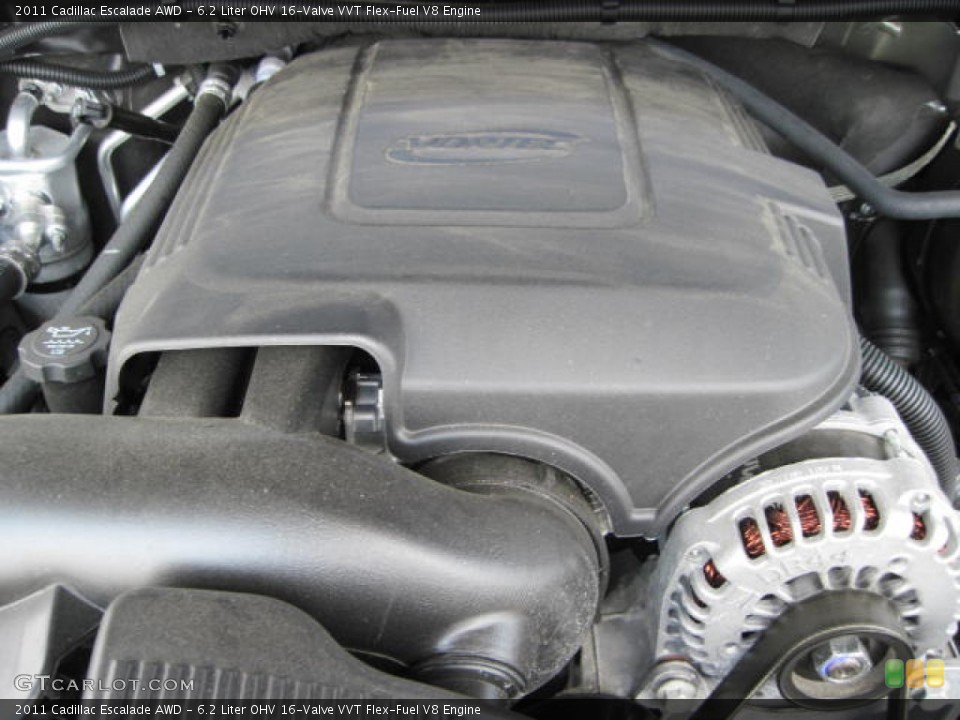 6.2 Liter OHV 16-Valve VVT Flex-Fuel V8 Engine for the 2011 Cadillac Escalade #51719707