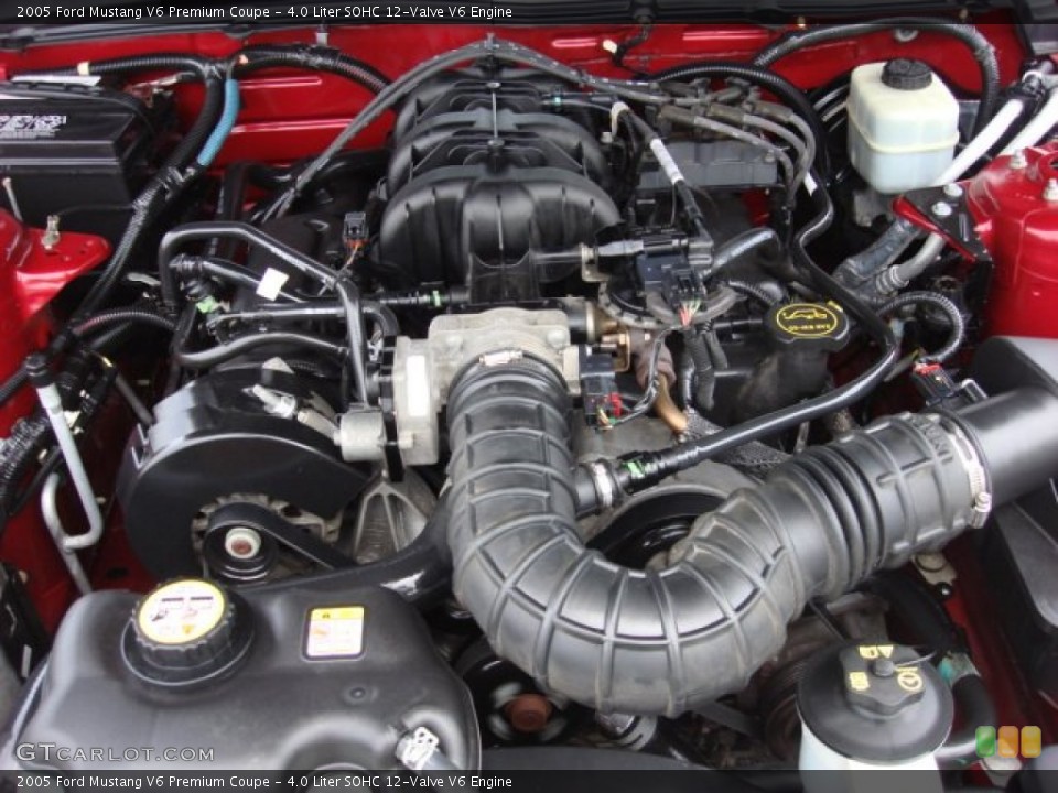 4.0 Liter SOHC 12-Valve V6 Engine for the 2005 Ford Mustang #51728041
