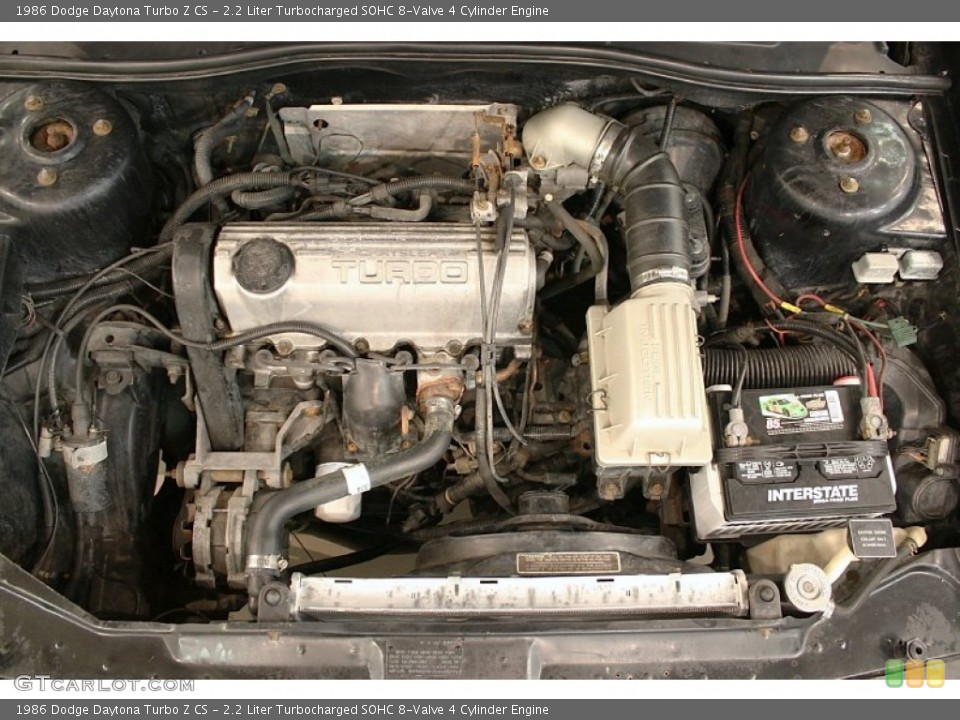 2.2 Liter Turbocharged SOHC 8-Valve 4 Cylinder Engine for the 1986 Dodge Daytona #51760054