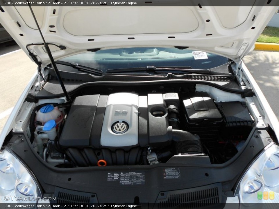2.5 Liter DOHC 20-Valve 5 Cylinder Engine for the 2009 Volkswagen Rabbit #51761710