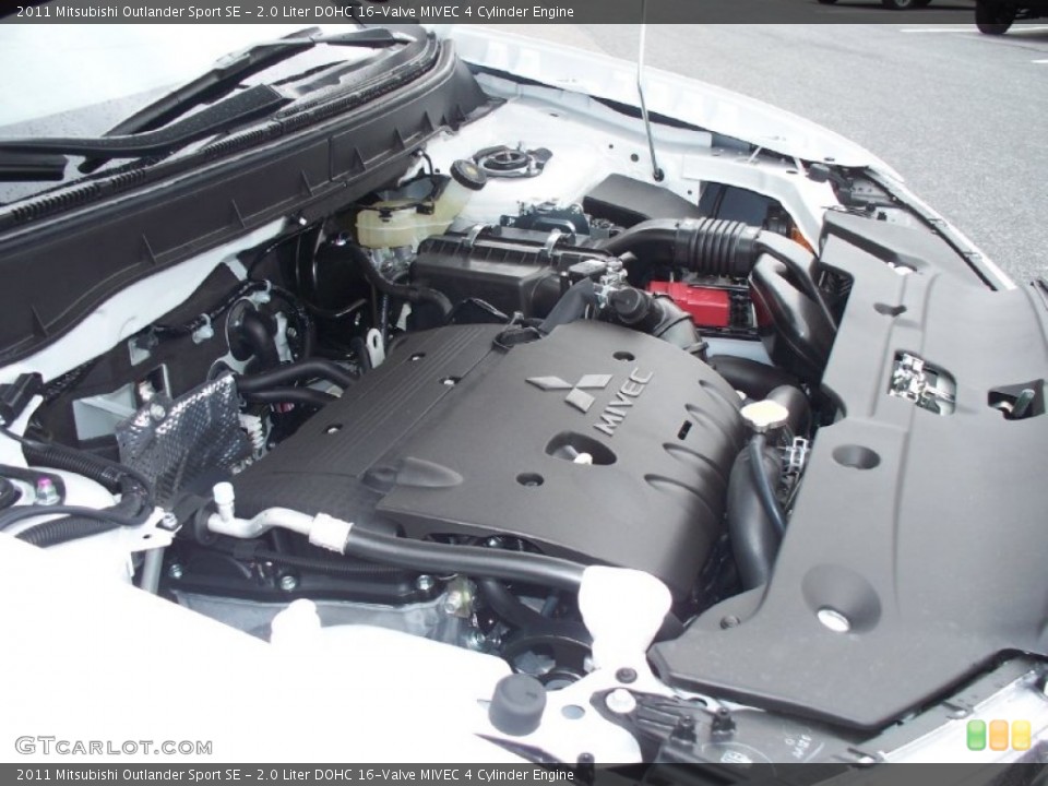 2.0 Liter DOHC 16-Valve MIVEC 4 Cylinder Engine for the 2011 Mitsubishi Outlander Sport #51772486