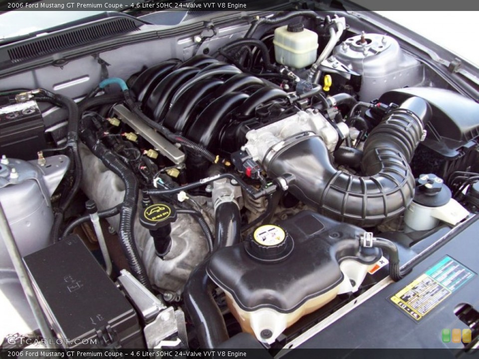 4.6 Liter SOHC 24-Valve VVT V8 Engine for the 2006 Ford Mustang #51786083