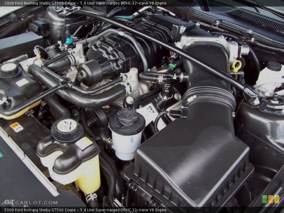 5.4 Liter Supercharged DOHC 32-Valve V8 Engine for the 2009 Ford Mustang #51787346