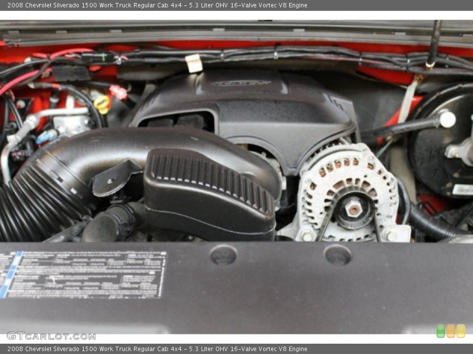 5.3 Liter OHV 16-Valve Vortec V8 Engine for the 2008 Chevrolet Silverado 1500 #51790058