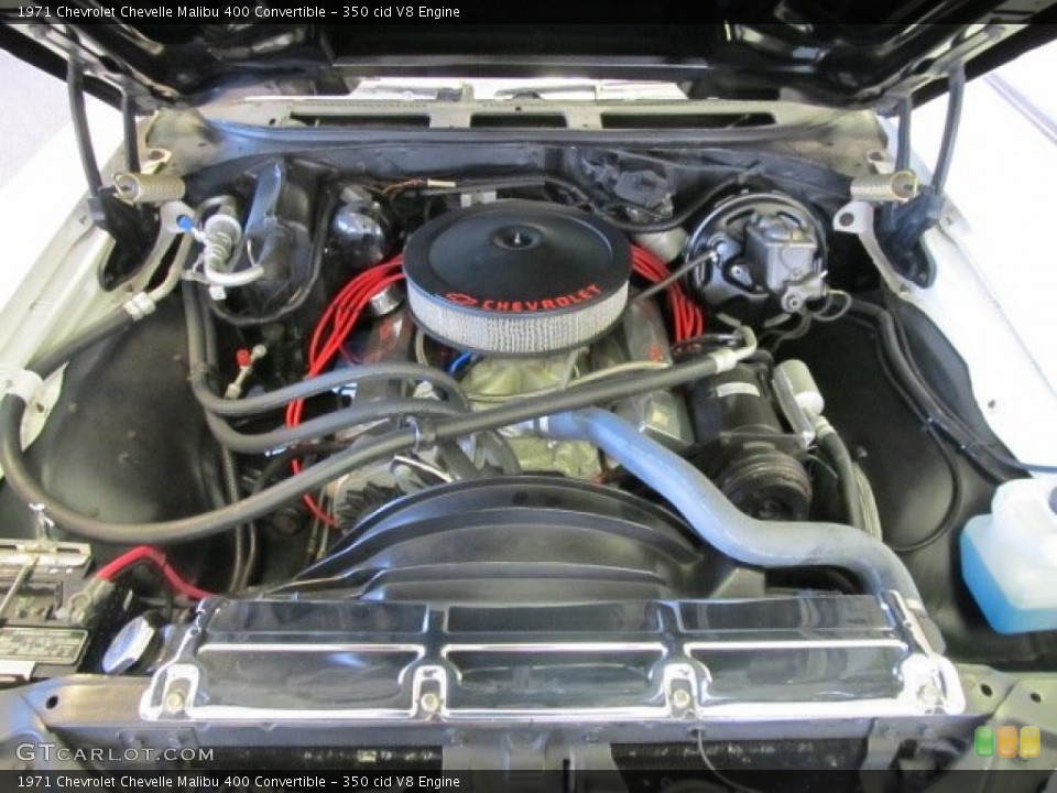 350 cid V8 1971 Chevrolet Chevelle Engine