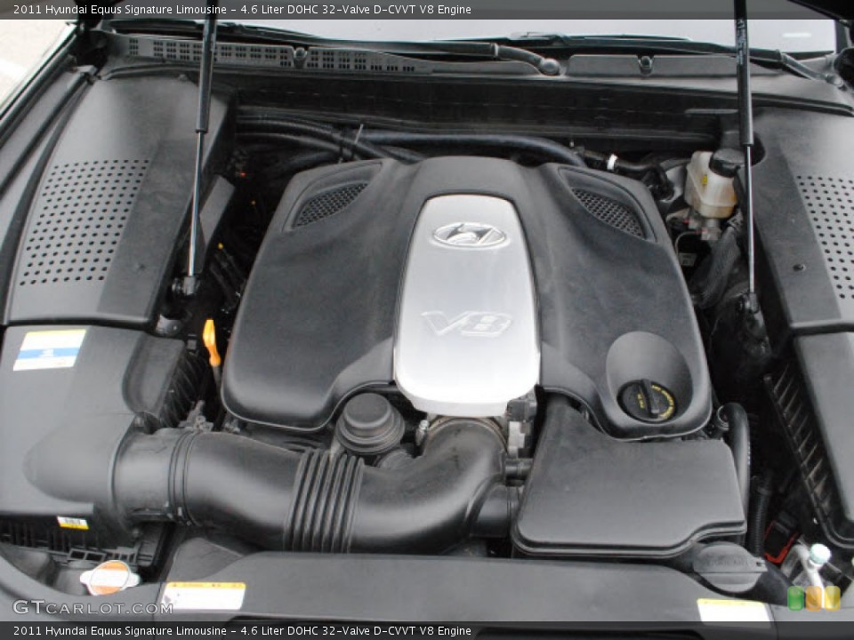 4.6 Liter DOHC 32-Valve D-CVVT V8 Engine for the 2011 Hyundai Equus #51796958