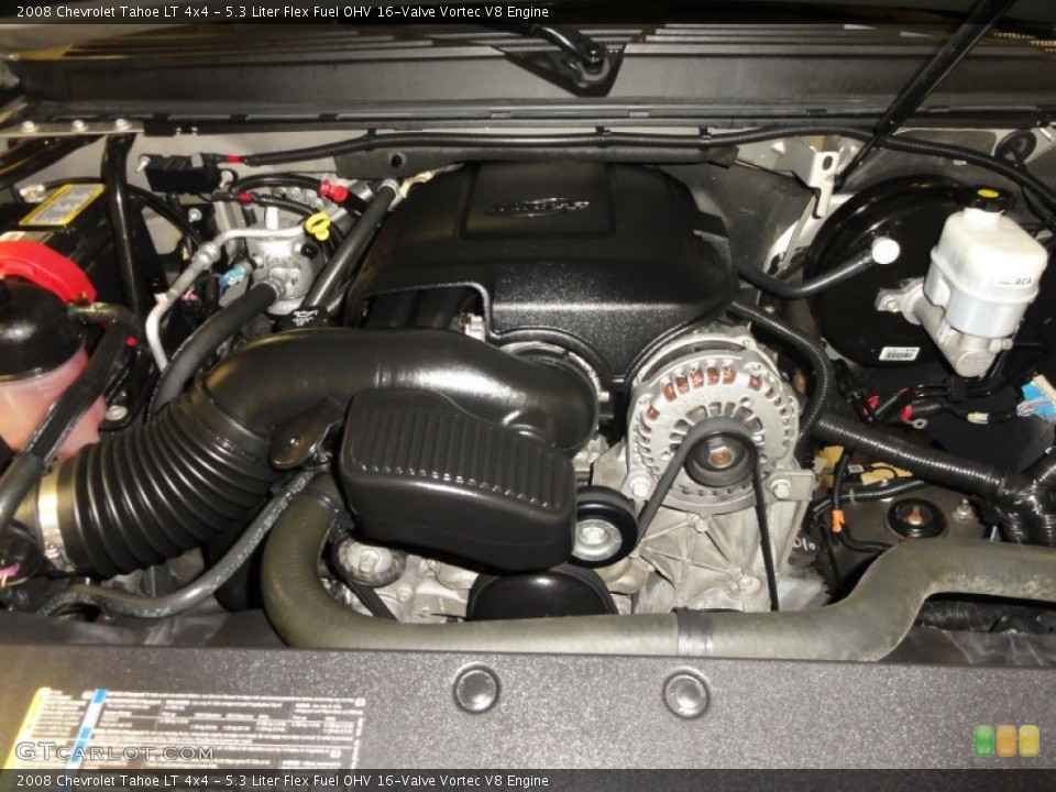 5.3 Liter Flex Fuel OHV 16-Valve Vortec V8 Engine for the 2008 Chevrolet Tahoe #51807899