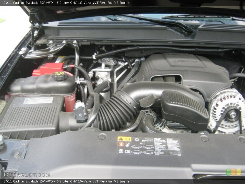 6.2 Liter OHV 16-Valve VVT Flex-Fuel V8 Engine for the 2011 Cadillac Escalade #51815963