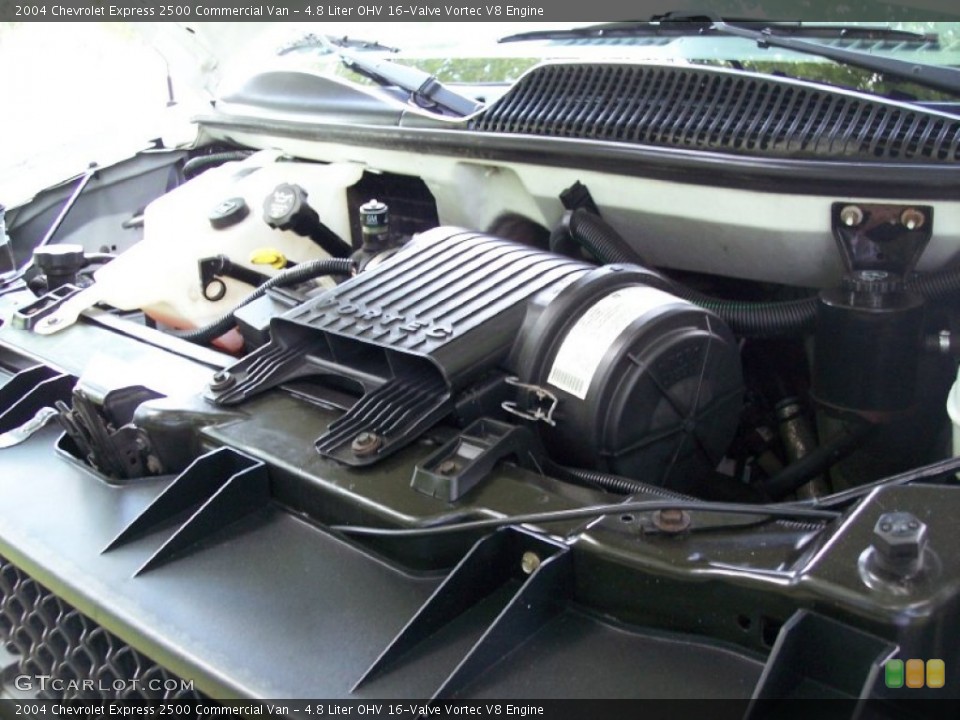 4.8 Liter OHV 16-Valve Vortec V8 2004 Chevrolet Express Engine