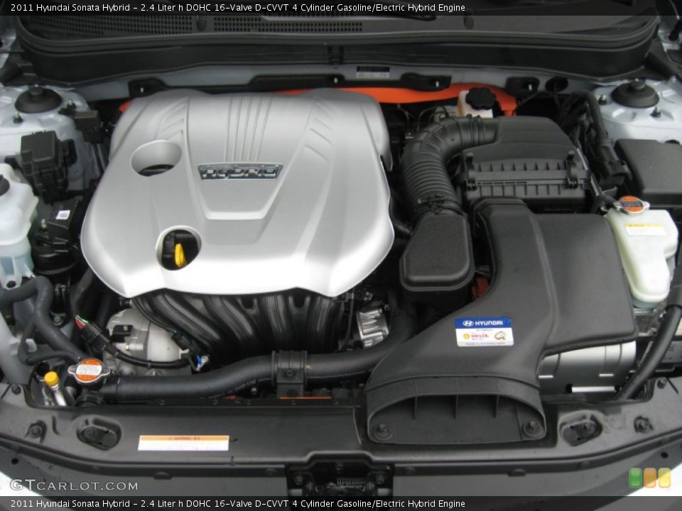 2.4 Liter h DOHC 16-Valve D-CVVT 4 Cylinder Gasoline/Electric Hybrid Engine for the 2011 Hyundai Sonata #51826000