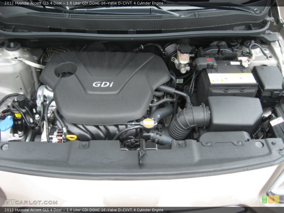 1.6 Liter GDI DOHC 16-Valve D-CVVT 4 Cylinder Engine for the 2012 Hyundai Accent #51827257