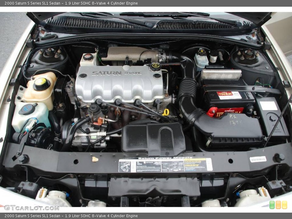 1.9 Liter SOHC 8-Valve 4 Cylinder Engine for the 2000 Saturn S Series #51837265