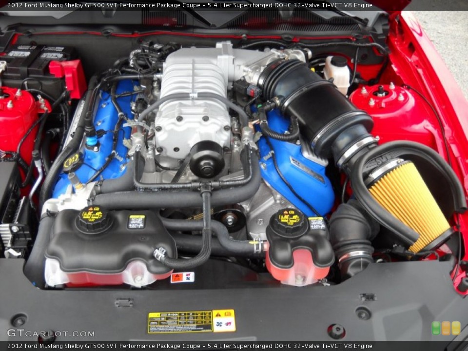 5.4 Liter Supercharged DOHC 32-Valve Ti-VCT V8 Engine for the 2012 Ford Mustang #51837880