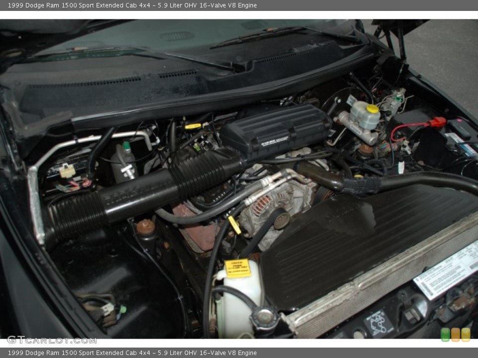 5.9 Liter OHV 16-Valve V8 Engine for the 1999 Dodge Ram 1500 #51838612