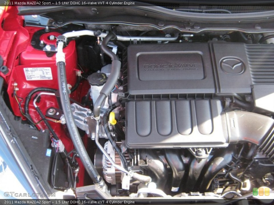 1.5 Liter DOHC 16-Valve VVT 4 Cylinder Engine for the 2011 Mazda MAZDA2 #51839767