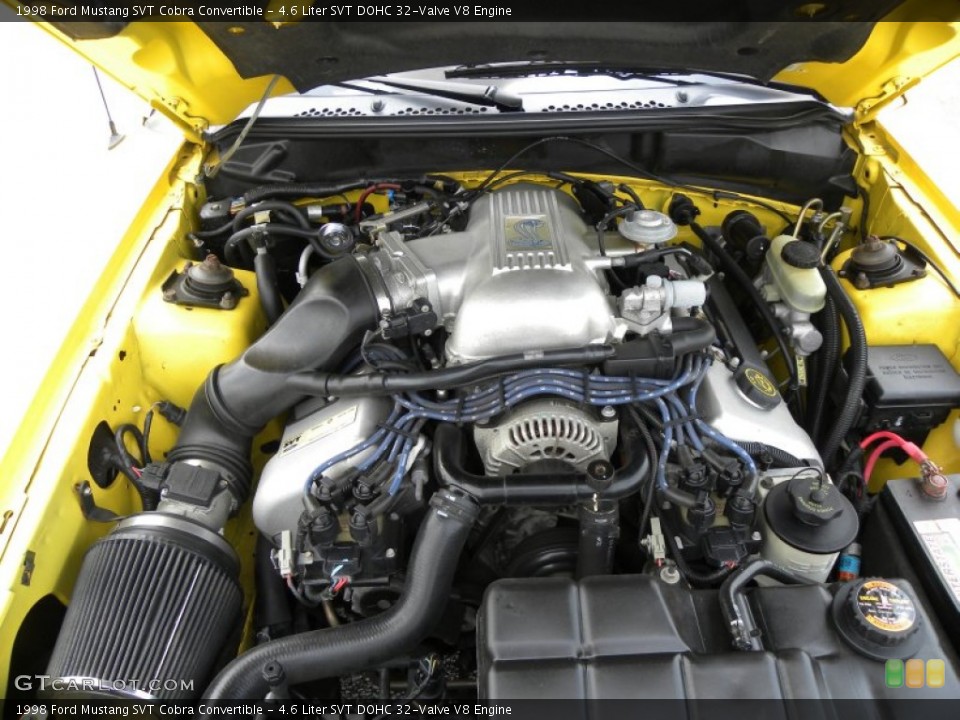 4.6 Liter SVT DOHC 32-Valve V8 Engine for the 1998 Ford Mustang #51850541
