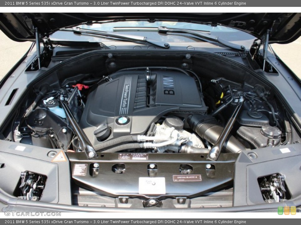 3.0 Liter TwinPower Turbocharged DFI DOHC 24-Valve VVT Inline 6 Cylinder Engine for the 2011 BMW 5 Series #51865921