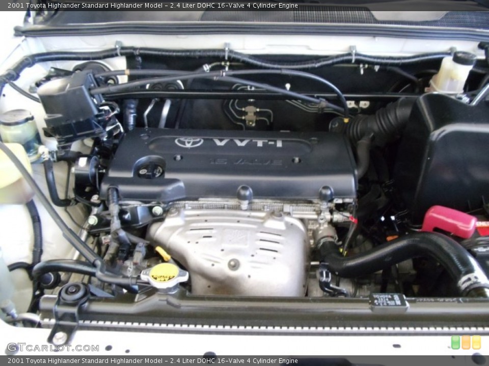 2.4 Liter DOHC 16-Valve 4 Cylinder 2001 Toyota Highlander Engine
