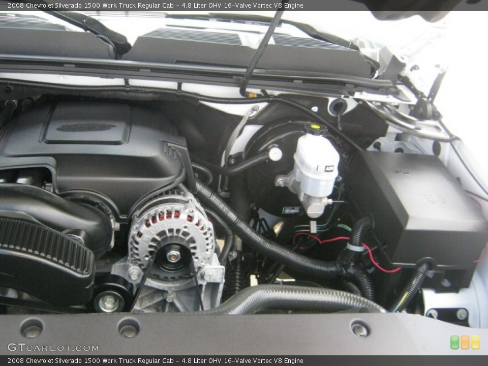 4.8 Liter OHV 16-Valve Vortec V8 Engine for the 2008 Chevrolet Silverado 1500 #51870118
