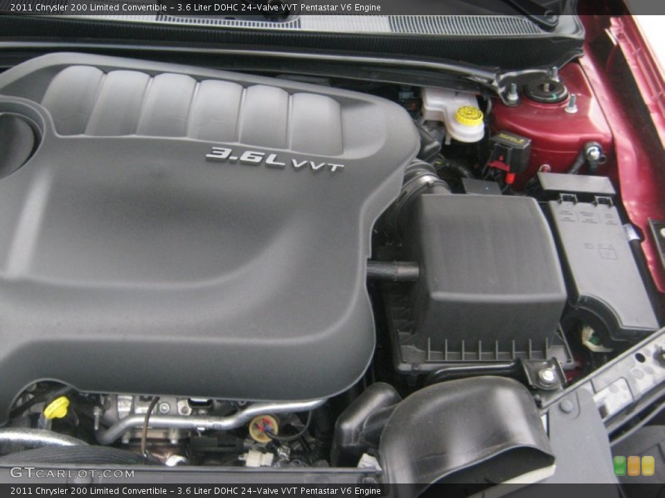 3.6 Liter DOHC 24-Valve VVT Pentastar V6 Engine for the 2011 Chrysler 200 #51871252