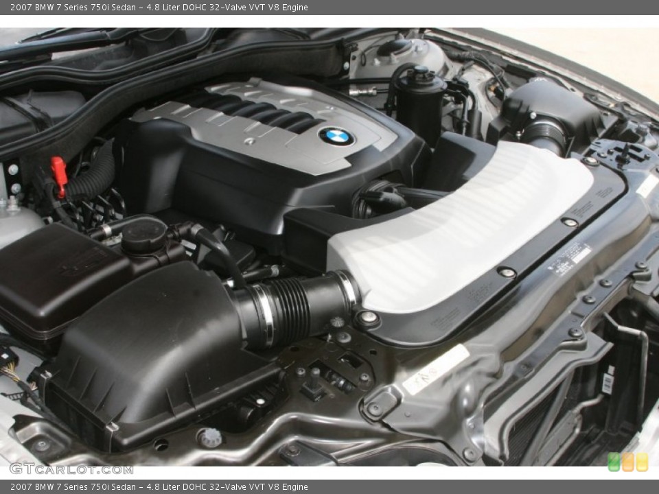 4.8 Liter DOHC 32-Valve VVT V8 Engine for the 2007 BMW 7 Series #51879908