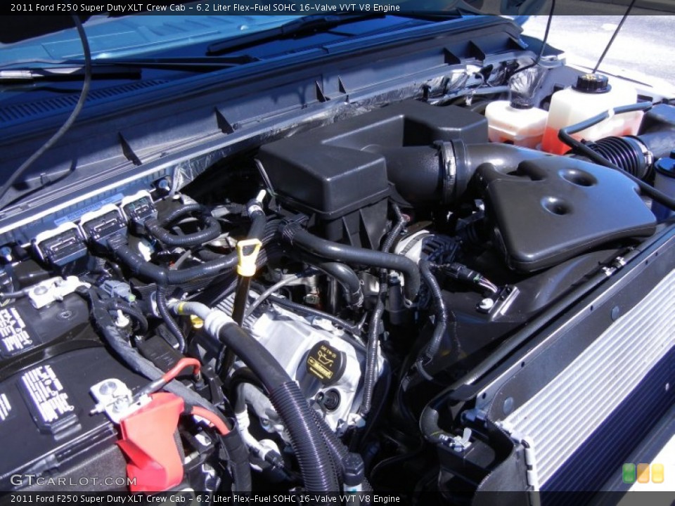 6.2 Liter Flex-Fuel SOHC 16-Valve VVT V8 Engine for the 2011 Ford F250 Super Duty #51885425