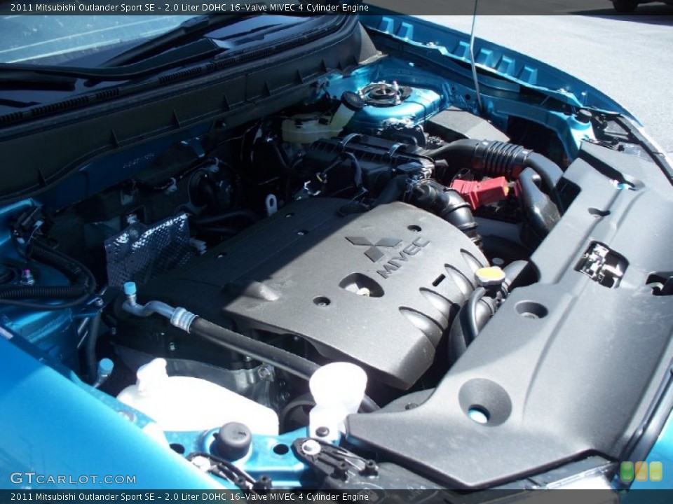2.0 Liter DOHC 16-Valve MIVEC 4 Cylinder Engine for the 2011 Mitsubishi Outlander Sport #51885593