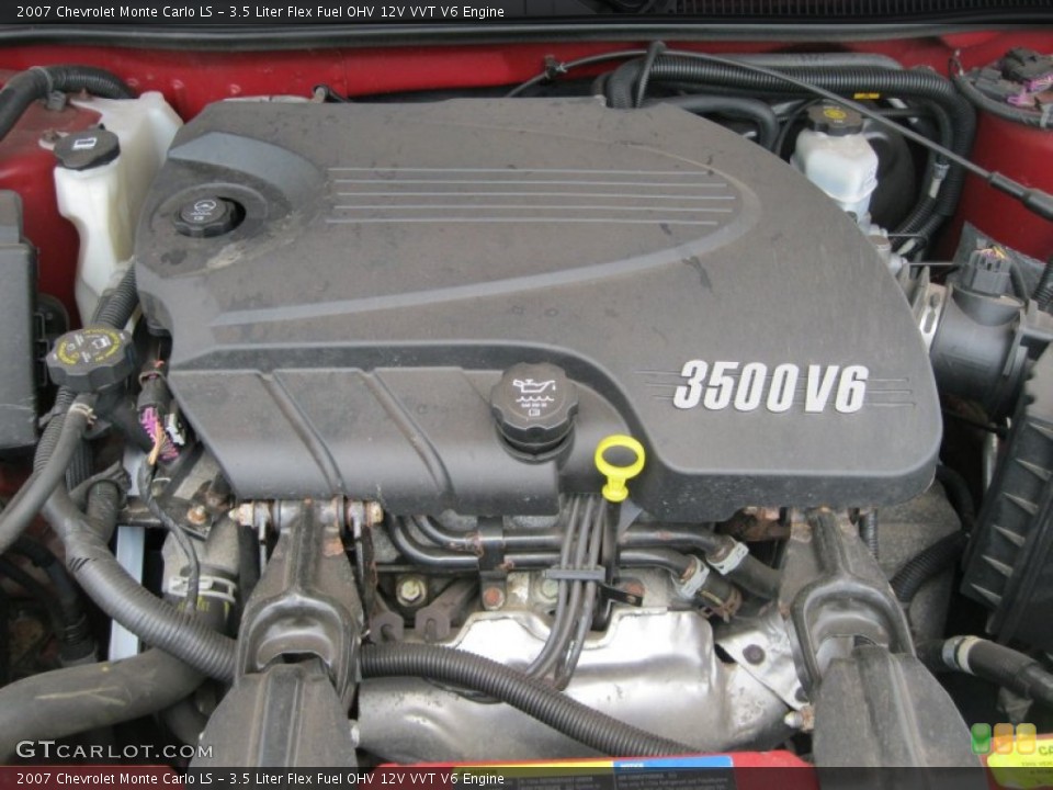 3.5 Liter Flex Fuel OHV 12V VVT V6 2007 Chevrolet Monte Carlo Engine