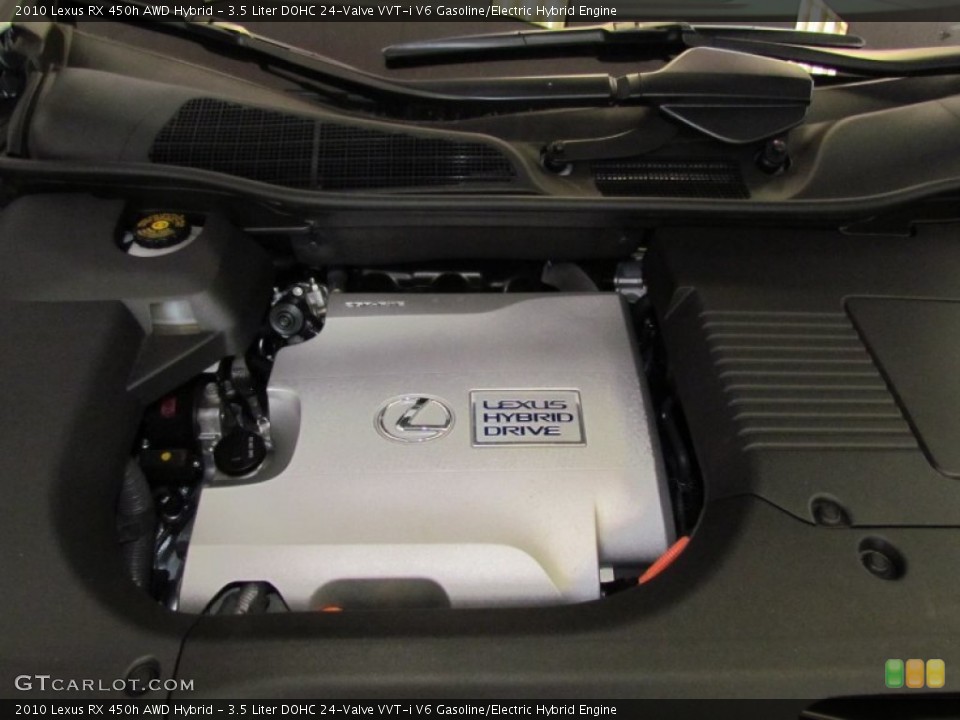 3.5 Liter DOHC 24-Valve VVT-i V6 Gasoline/Electric Hybrid Engine for the 2010 Lexus RX #51896996