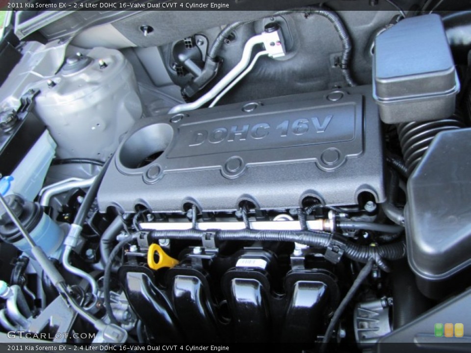 2.4 Liter DOHC 16-Valve Dual CVVT 4 Cylinder Engine for the 2011 Kia Sorento #51913216