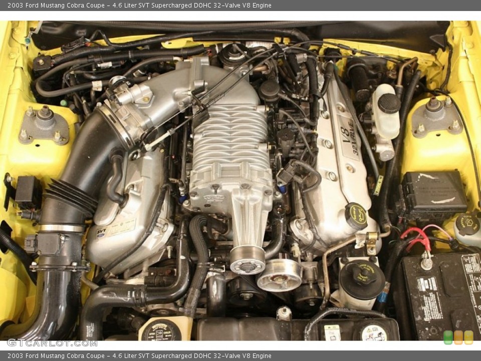 4.6 Liter SVT Supercharged DOHC 32-Valve V8 Engine for the 2003 Ford Mustang #51913574