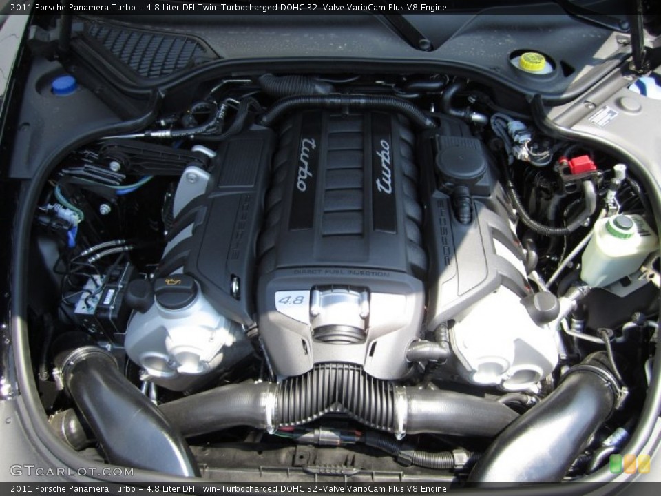 4.8 Liter DFI Twin-Turbocharged DOHC 32-Valve VarioCam Plus V8 Engine for the 2011 Porsche Panamera #51928671
