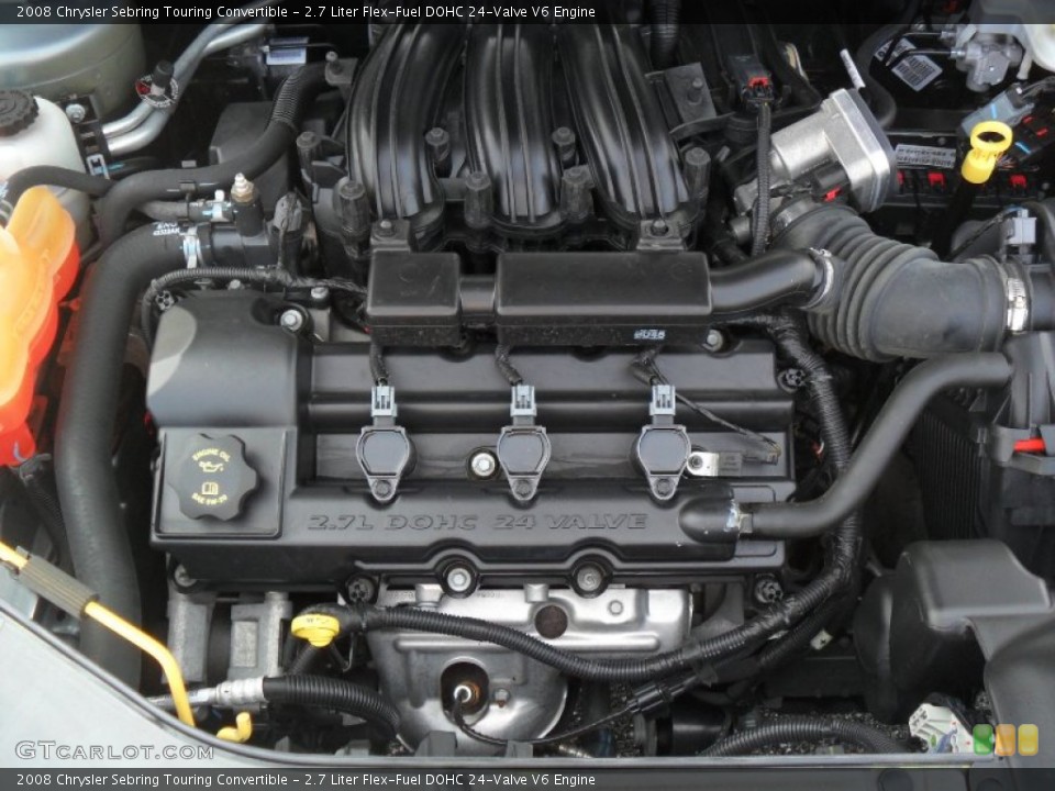 2.7 Liter Flex-Fuel DOHC 24-Valve V6 Engine for the 2008 Chrysler Sebring #51942048