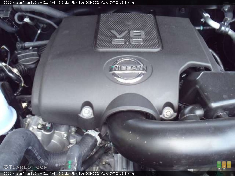 5.6 Liter Flex-Fuel DOHC 32-Valve CVTCS V8 Engine for the 2011 Nissan Titan #51945545