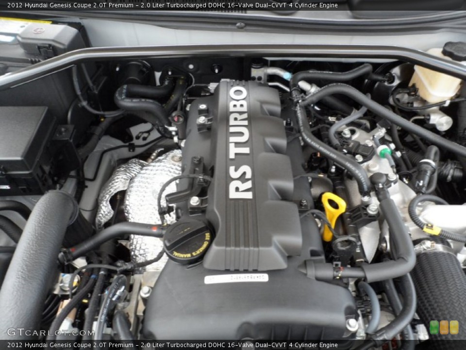 2.0 Liter Turbocharged DOHC 16-Valve Dual-CVVT 4 Cylinder Engine for the 2012 Hyundai Genesis Coupe #51951551