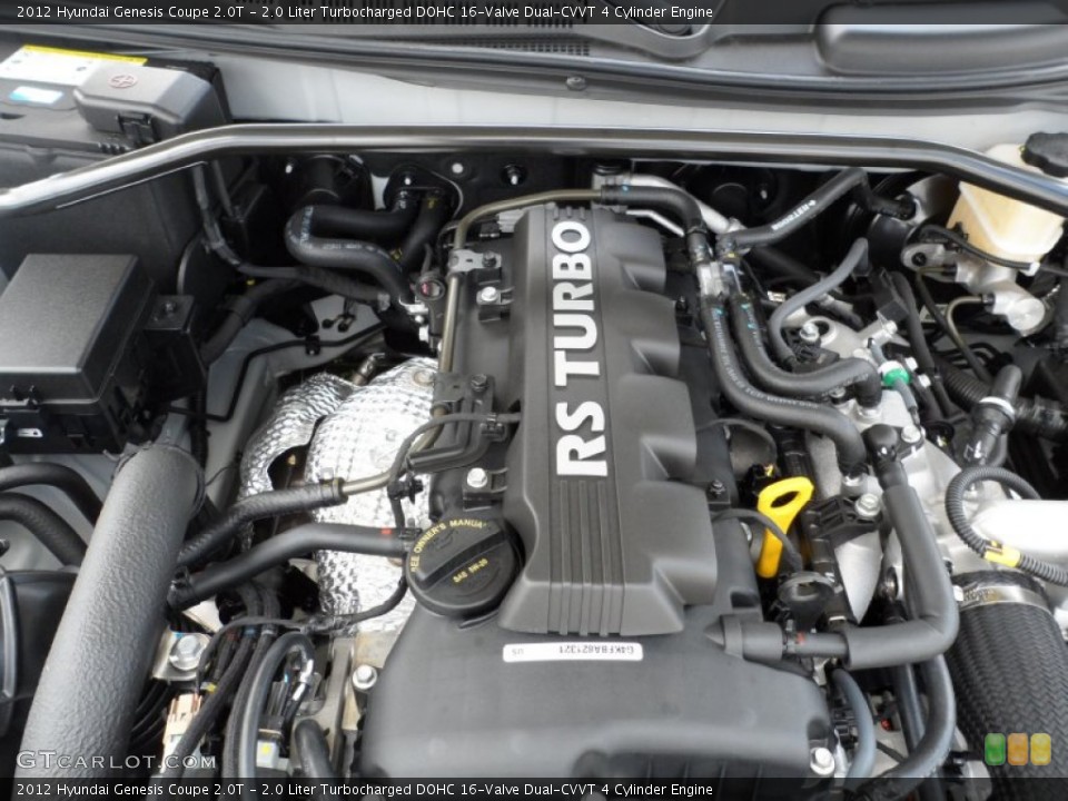 2.0 Liter Turbocharged DOHC 16-Valve Dual-CVVT 4 Cylinder Engine for the 2012 Hyundai Genesis Coupe #51952055