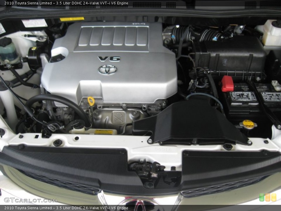 3.5 Liter DOHC 24-Valve VVT-i V6 Engine for the 2010 Toyota Sienna #51976328