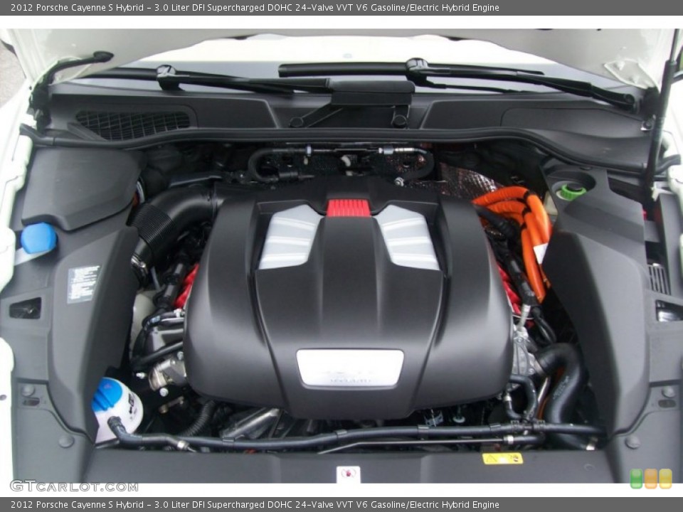 3.0 Liter DFI Supercharged DOHC 24-Valve VVT V6 Gasoline/Electric Hybrid Engine for the 2012 Porsche Cayenne #51980714