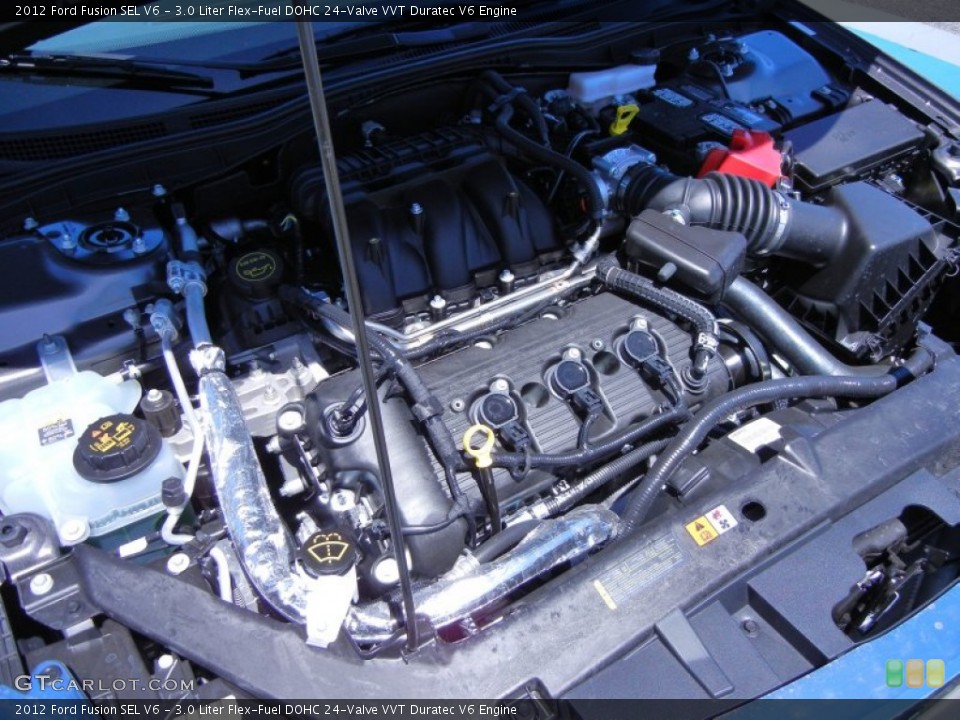 3.0 Liter Flex-Fuel DOHC 24-Valve VVT Duratec V6 Engine for the 2012 Ford Fusion #51983198