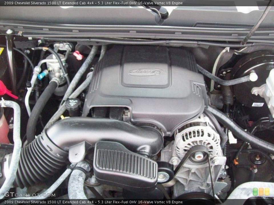 5.3 Liter Flex-Fuel OHV 16-Valve Vortec V8 Engine for the 2009 Chevrolet Silverado 1500 #51987383