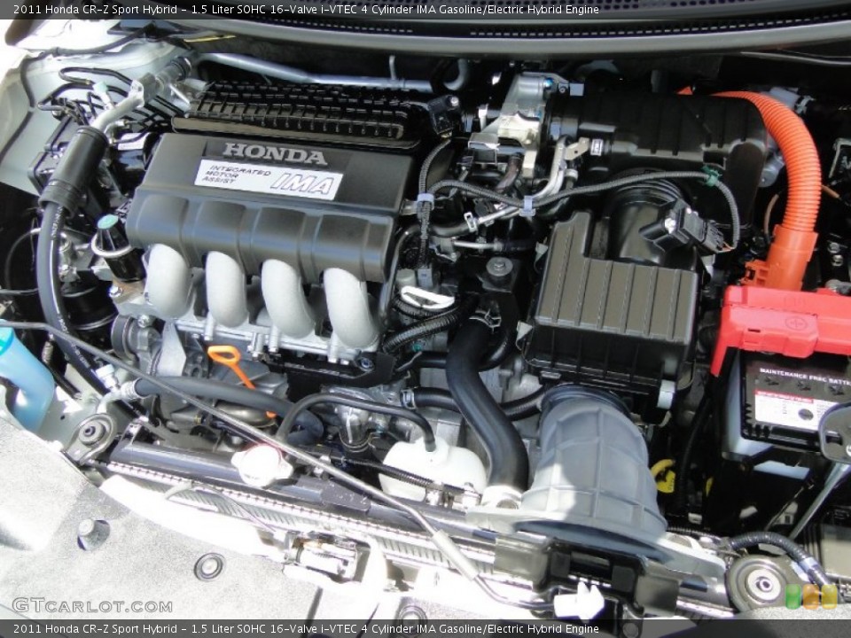 1.5 Liter SOHC 16-Valve i-VTEC 4 Cylinder IMA Gasoline/Electric Hybrid Engine for the 2011 Honda CR-Z #52012104
