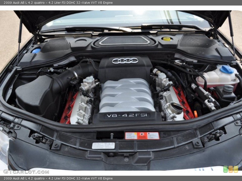 4.2 Liter FSI DOHC 32-Valve VVT V8 Engine for the 2009 Audi A8 #52013400