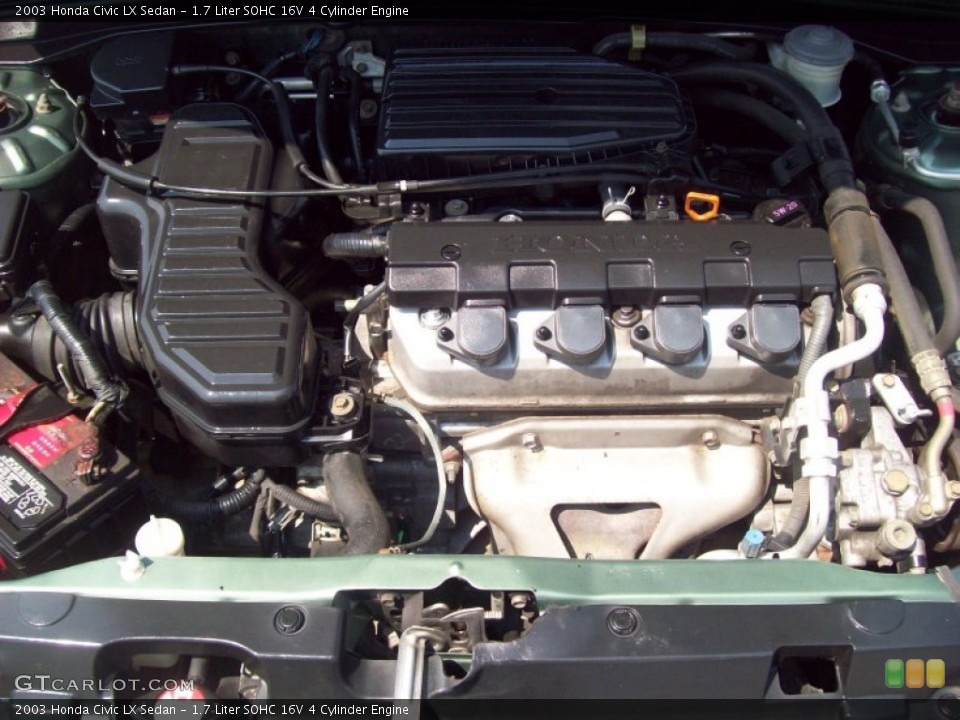 1.7 Liter SOHC 16V 4 Cylinder Engine for the 2003 Honda Civic #52016601