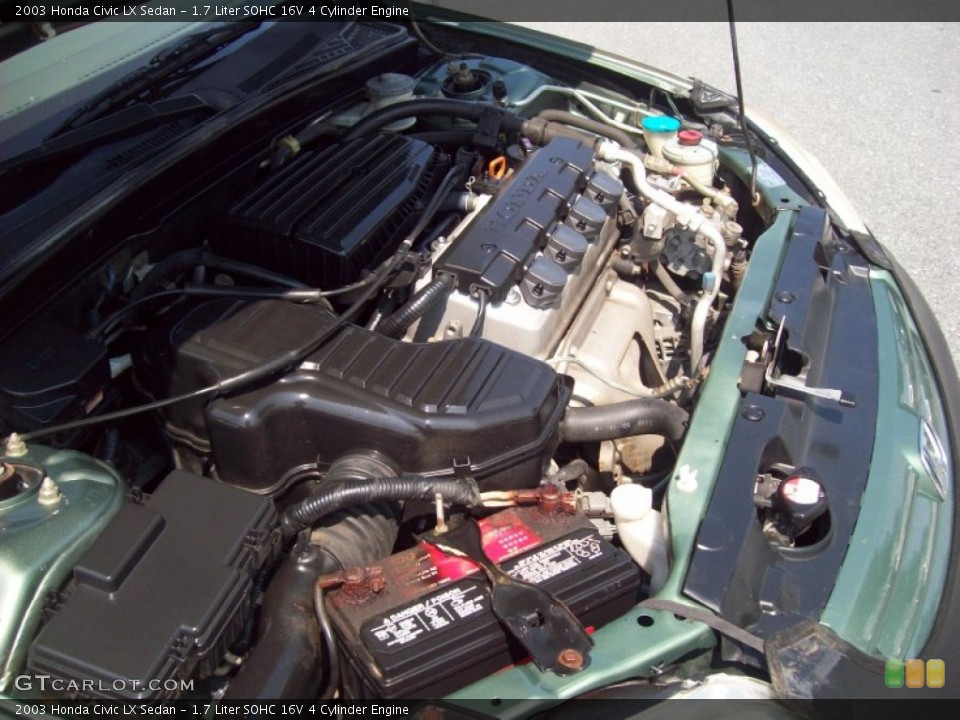 1.7 Liter SOHC 16V 4 Cylinder Engine for the 2003 Honda Civic #52016616