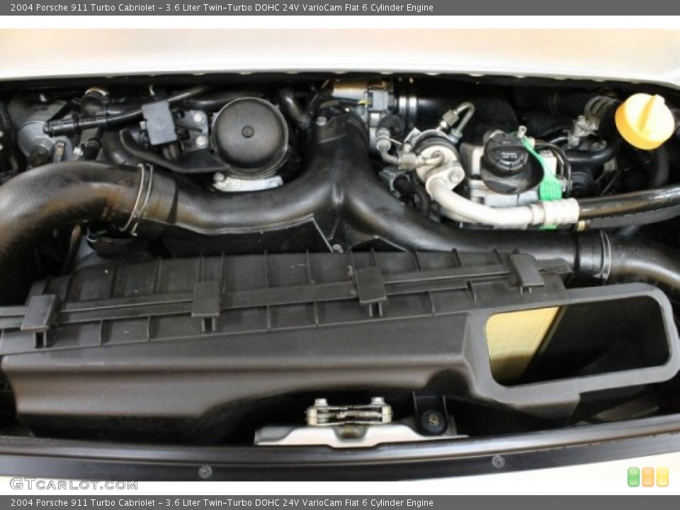 3.6 Liter Twin-Turbo DOHC 24V VarioCam Flat 6 Cylinder Engine for the 2004 Porsche 911 #52020208