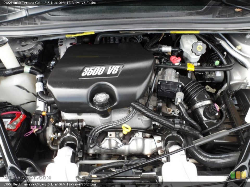 3.5 Liter OHV 12-Valve V6 2006 Buick Terraza Engine